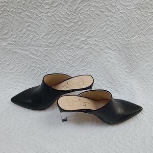 Jessica Simpson Sleek Black Mules